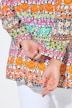 Blouse, A-lijn, smiley/bloem-motief, lange mouw