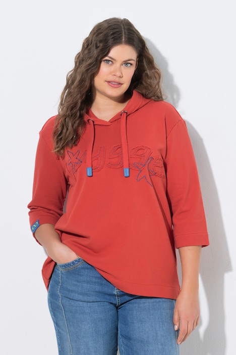 Sweatshirt, Kapuze, 3/4 Arm