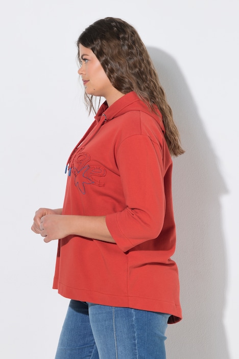 Sweatshirt, Kapuze, 3/4 Arm