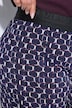 Jerseyhose Sienna, bedruckt, schmales Bein, Elastikbund