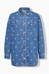 Denimskjorte med hjerteprint