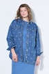 Denimskjorte med hjerteprint