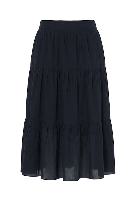 Midi sukně, áčkový střih, s odnímatelným páskem