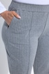 Hose, Nadelstreifen, Bügelfalten, Elastikbund