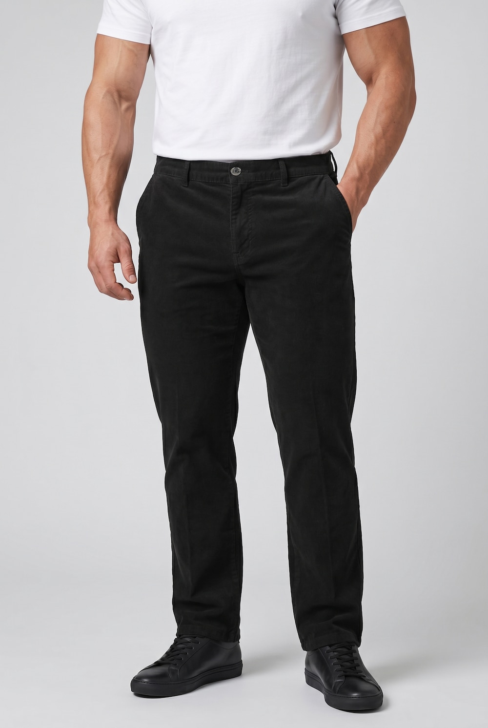 Cord-Chino Hose Bauchfit, Regular Fit, bis 72