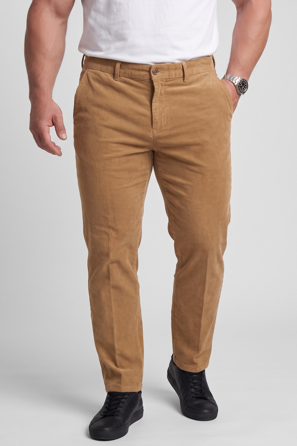 Cord-Chino Hose Bauchfit, Regular Fit, bis 72