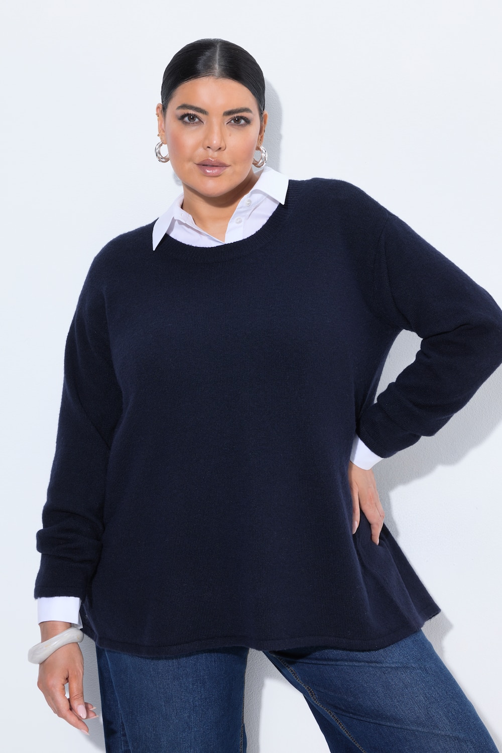 Pullover, Rundhals, Langarm