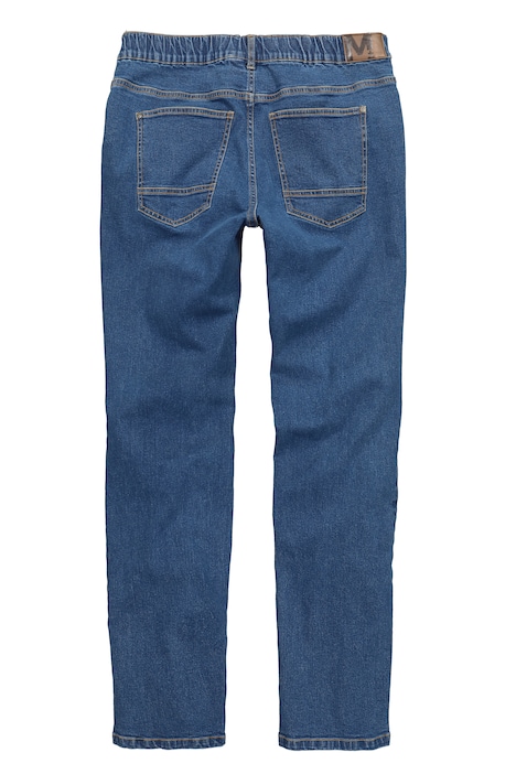Jean ventre confort, coupe classique, 5 poches, taille élastique, jusqu'au 72