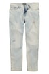 Džíny, denim, zúžený volný střih, efekty opotřebení, 5 kapes, do vel. 72