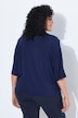 Jersey-Pullover, Zierfalten, Stehkragen, Halbarm