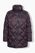 Long-Steppjacke, Komfort Fit, HAPPY Schriftzug