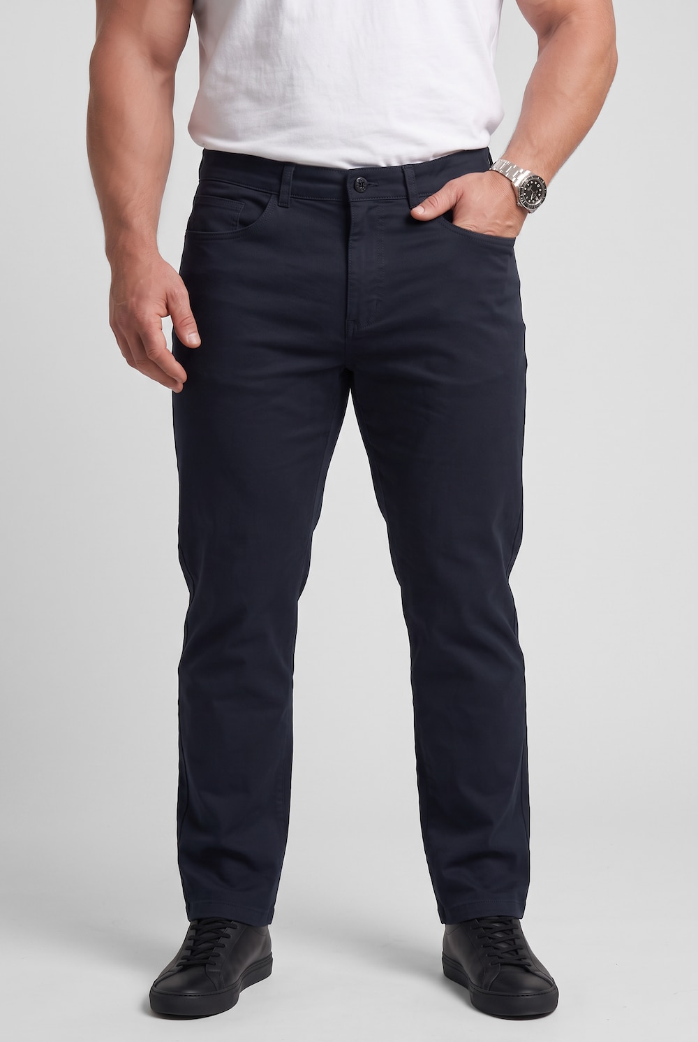 Chino, Regular Fit, Travellerbund, bis 72