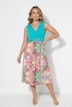 Jerseykleid, ärmellose A-Linie, Rock mit Druck, Ziersteine