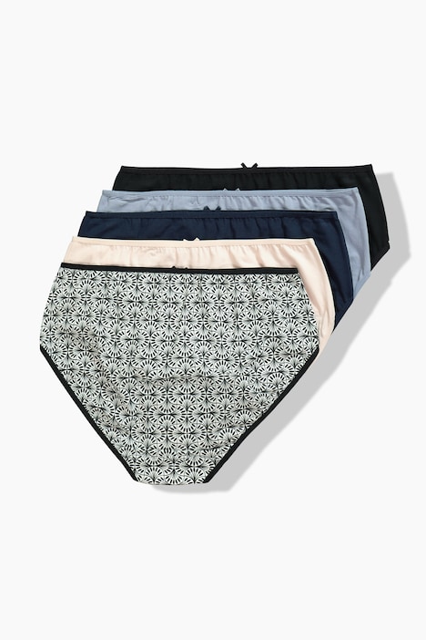 Midislips, 5er-Pack, Muster/Farben