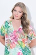 Rainbow Monstera Short Sleeve V-Neck Tee