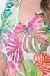 Rainbow Monstera Short Sleeve V-Neck Tee