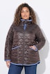 Steppjacke, Cord-Einfassungen, Kapuze