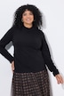 Shirt, Slim, Rollkragen, geraffter Langarm
