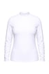 Shirt, Slim, Rollkragen, geraffter Langarm