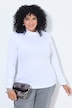 Shirt, Slim, Rollkragen, geraffter Langarm