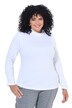 Shirt, Slim, Rollkragen, geraffter Langarm