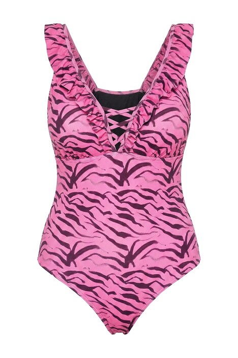 plavky, barevný zebrový vzor, měkké košíčky