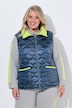 Steppweste, Cord-Einfassungen, Hemdkragen, Zipper
