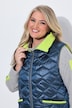 Steppweste, Cord-Einfassungen, Hemdkragen, Zipper
