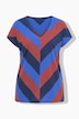 Chevron Striped V-Neck Tee
