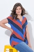Chevron Striped V-Neck Tee