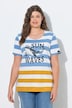 T-Shirt, 1/2 Arm, Rundhals, Platzierter Print, OEKO-TEX