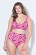 Bikini, Color Zebra, drapierte Büste, Softcups