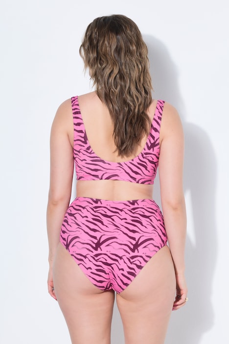 Bikini, Color Zebra, drapierte Büste, Softcups