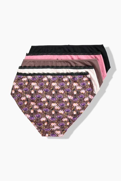 5 Pack of Midi Briefs- Floral Bloom