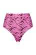 Spodní díl bikin, kalhotky, barevný vzor zebry, vysoký pas, tvarující