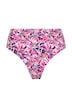 Spodní díl bikin, kalhotky, květinový vzor, vysoký pas, tvarování