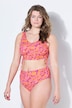Bikini-Top, Softcups, Neon Flowers, seitliche Raffung