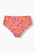 Bikini Slip, Panty, Neon Flowers, High Waist, Shaping