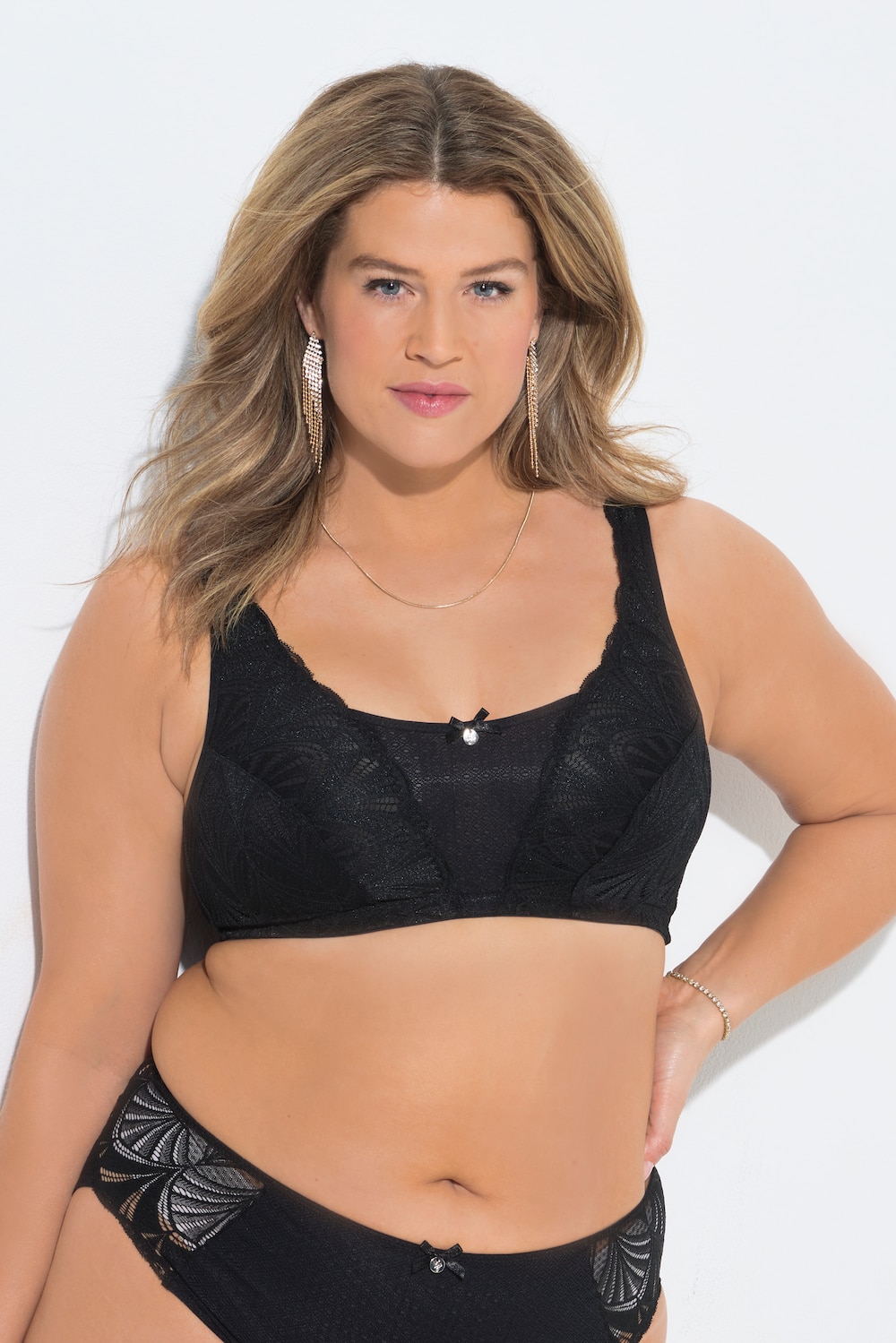 TruYou Bralette, ohne Bügel, Spitze, Meshfutter