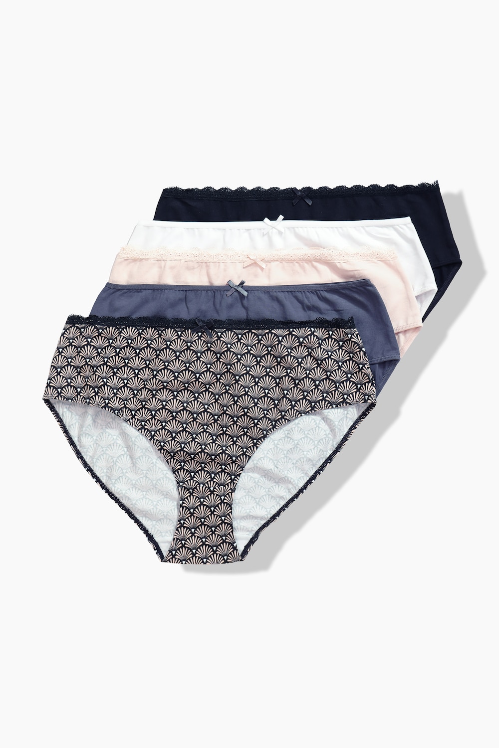 Midislips, 5er-Pack, Muster/Farben