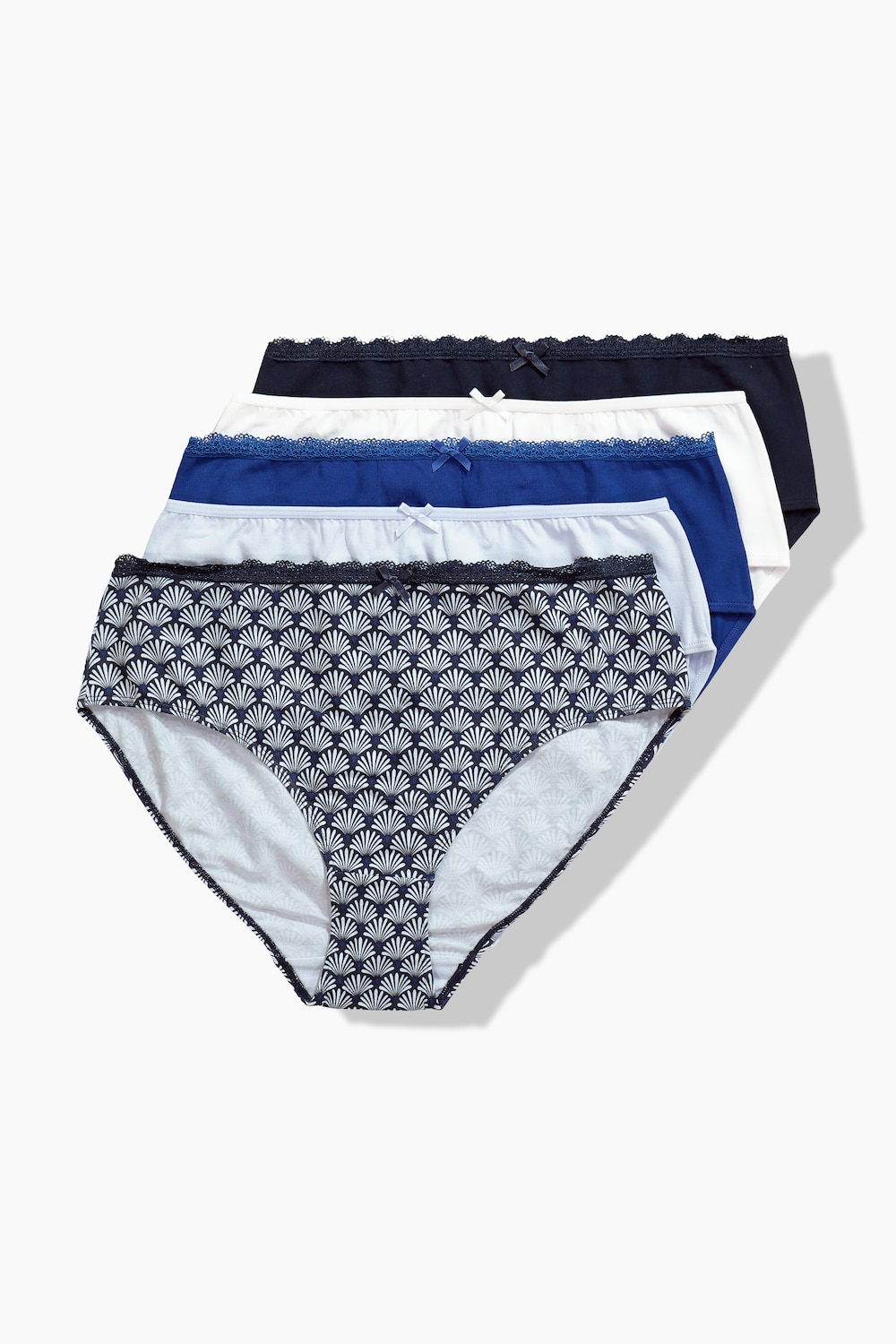 Midi-slips, set van 5, patroon/kleuren