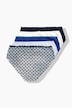 Midislips, 5er-Pack, Muster/Farben