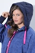 Teddy-Jacke,Oversize, Kapuze