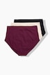 Maxislips, 3er-Pack, High Waist, cleaner Look