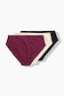 Lot de 3 slips midi, matière ultra-douce