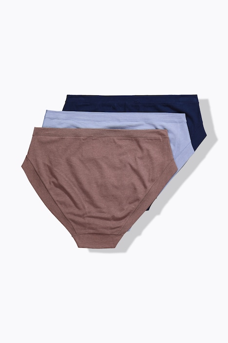 Lot de 3 slips midi, matière ultra-douce