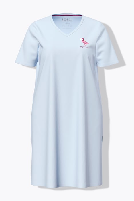 Bigshirt, Brieftauben, V-Ausschnitt, Halbarm