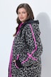 Boucle-uldlook-jakke, oversize , hætte