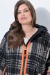 Boucle-uldlook-jakke, oversize , hætte