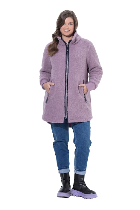 Teddy bunda, uvnitř s kontrastním fleecem